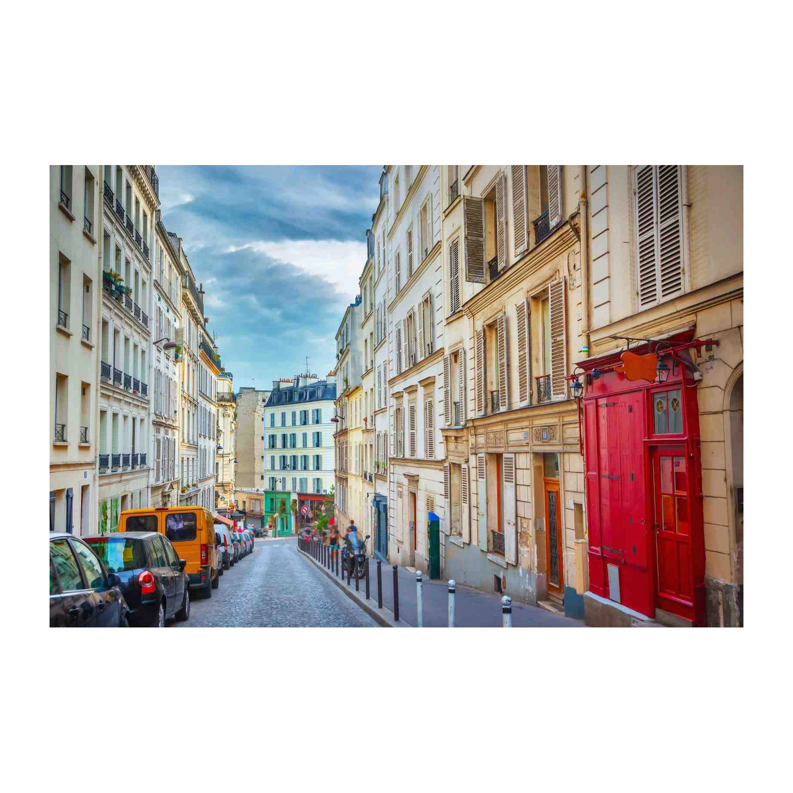 Charming Paris Street Scene Wall Art
