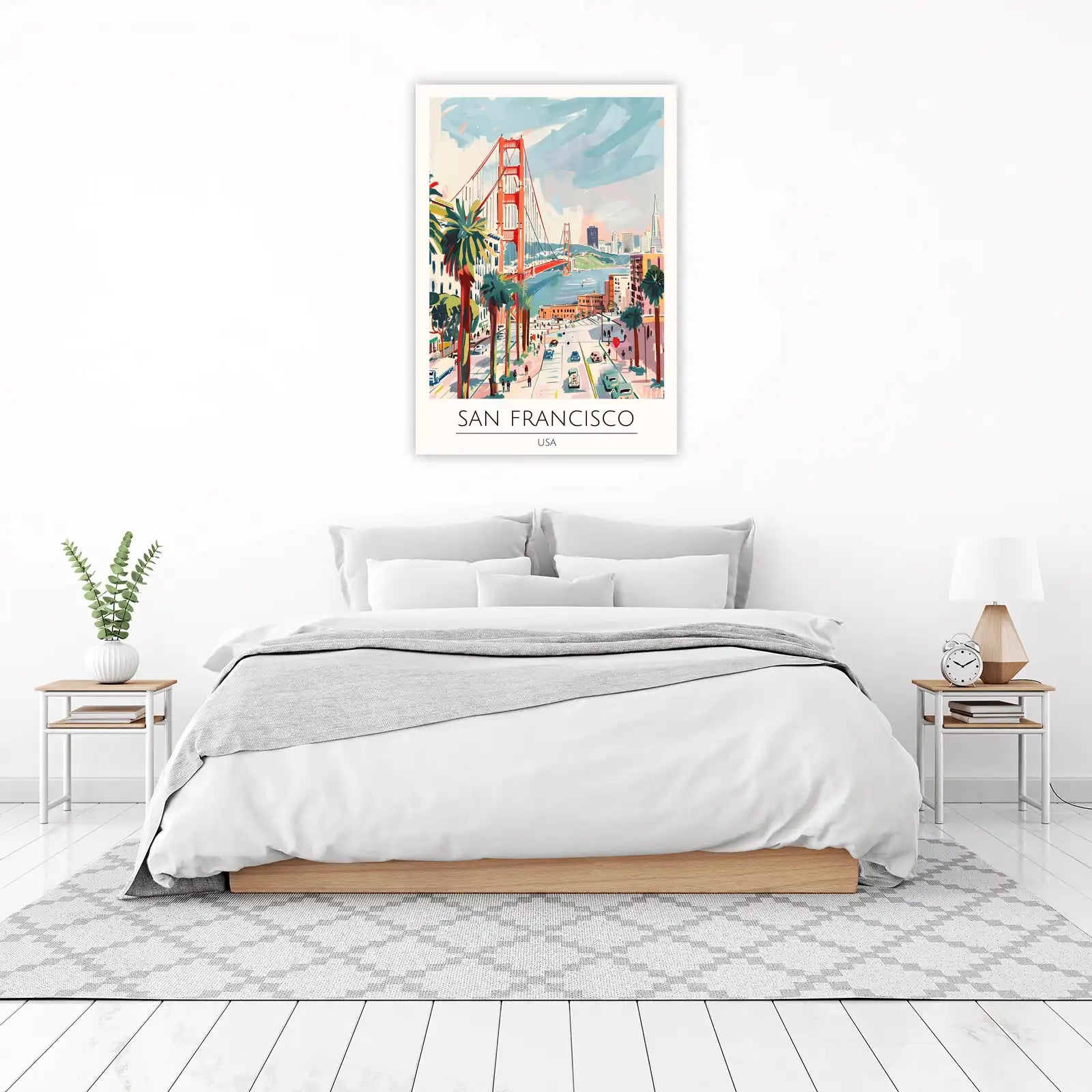 Vibrant San Francisco Golden Gate Wall Art