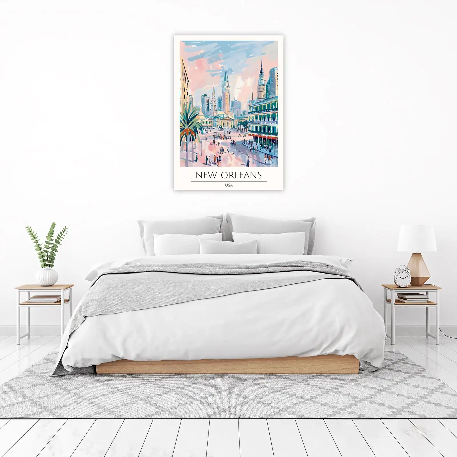 Vibrant New Orleans Street Scene Wall Art