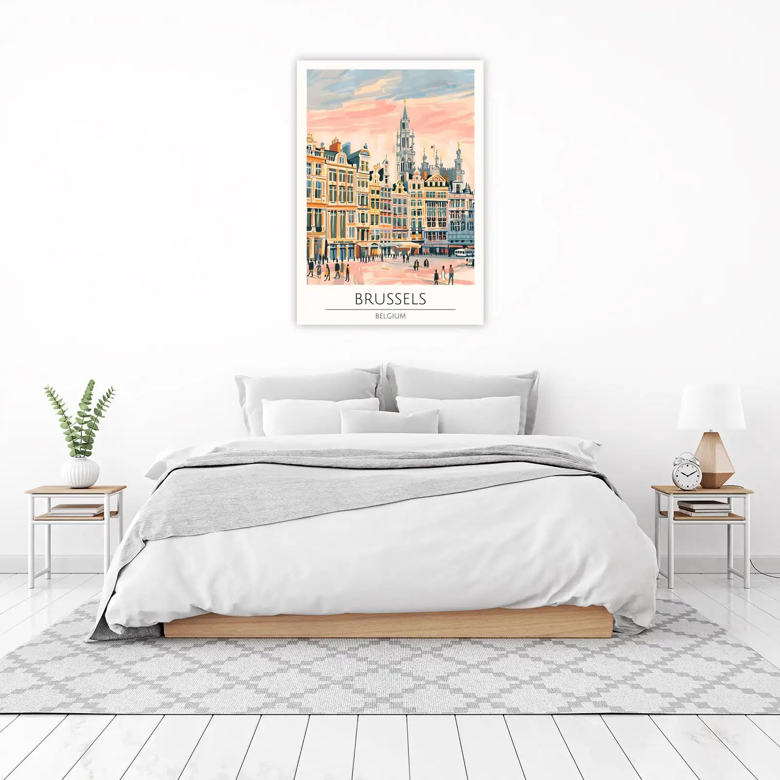 Vibrant Brussels Grand Place Wall Art