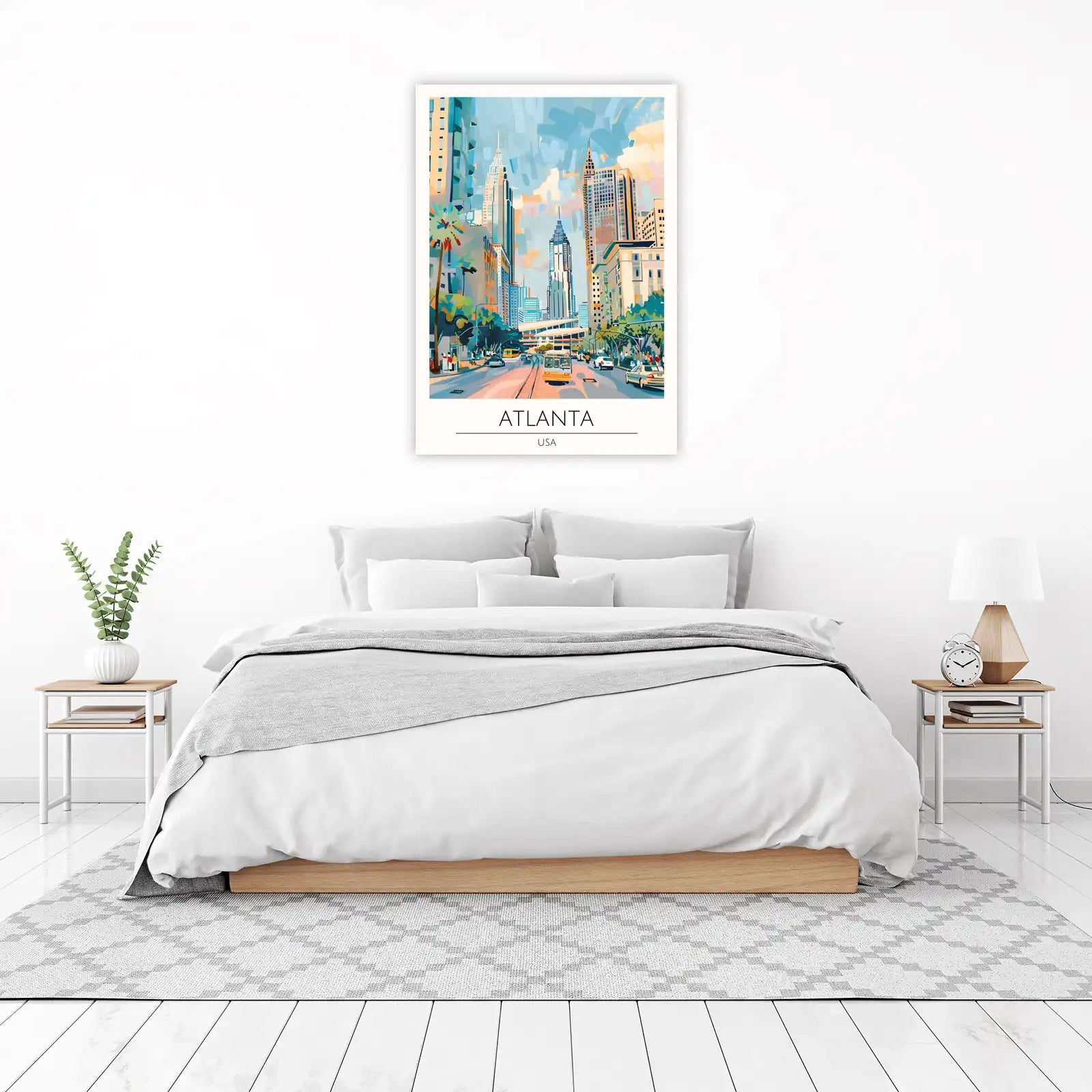 Vibrant Atlanta Cityscape Wall Art
