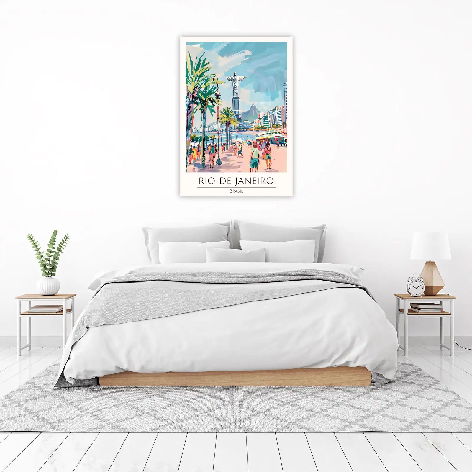 Vibrant Rio de Janeiro Christ the Redeemer Wall Art