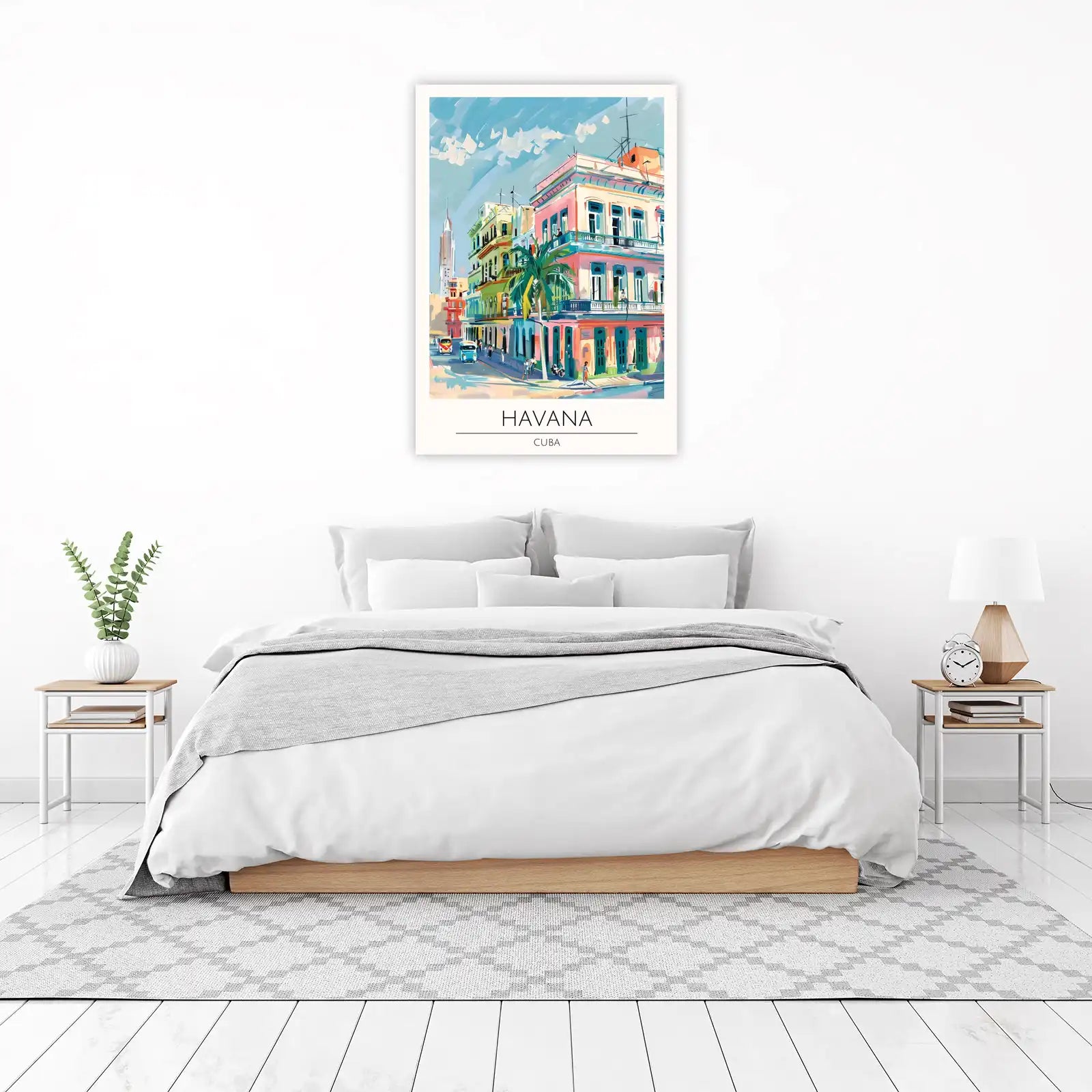 Vibrant Havana Street Scene Wall Art