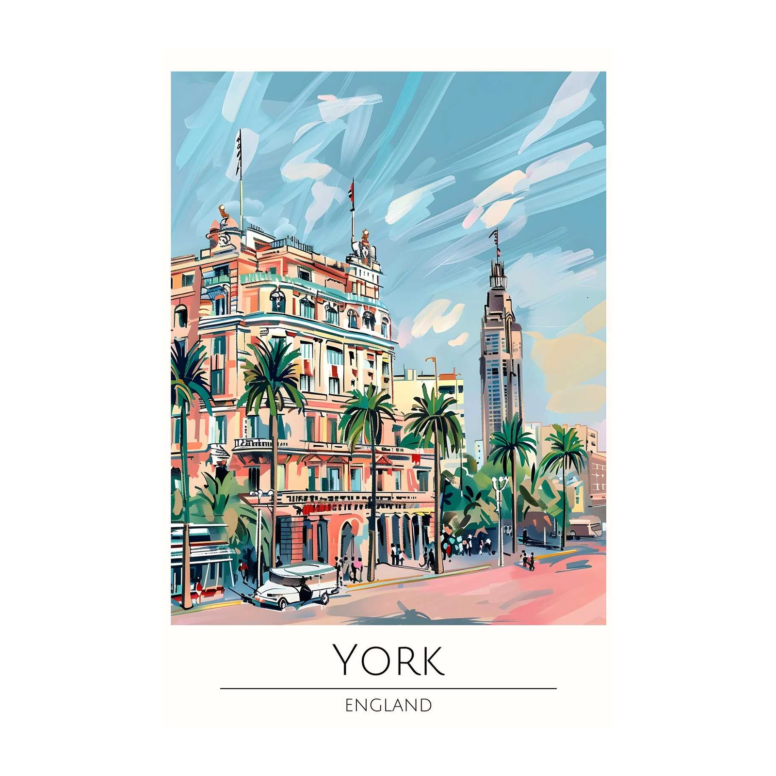 Vibrant York England Cityscape Wall Art
