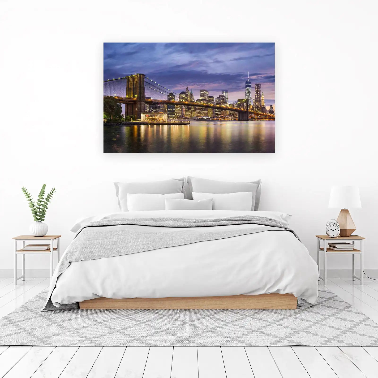 New York Skyline Brooklyn Bridge Wall Art