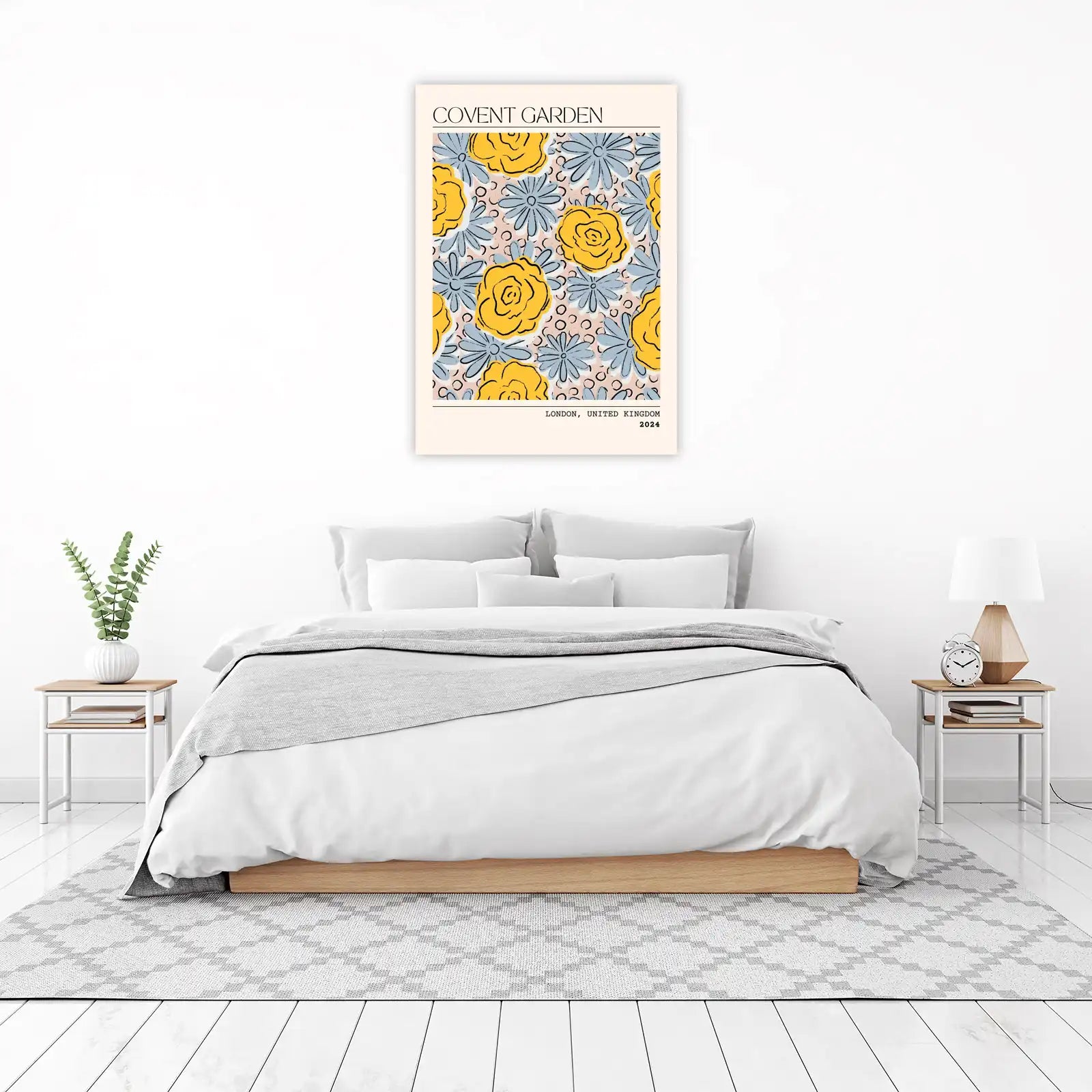 Vibrant Floral Covent Garden Poster Wall Art