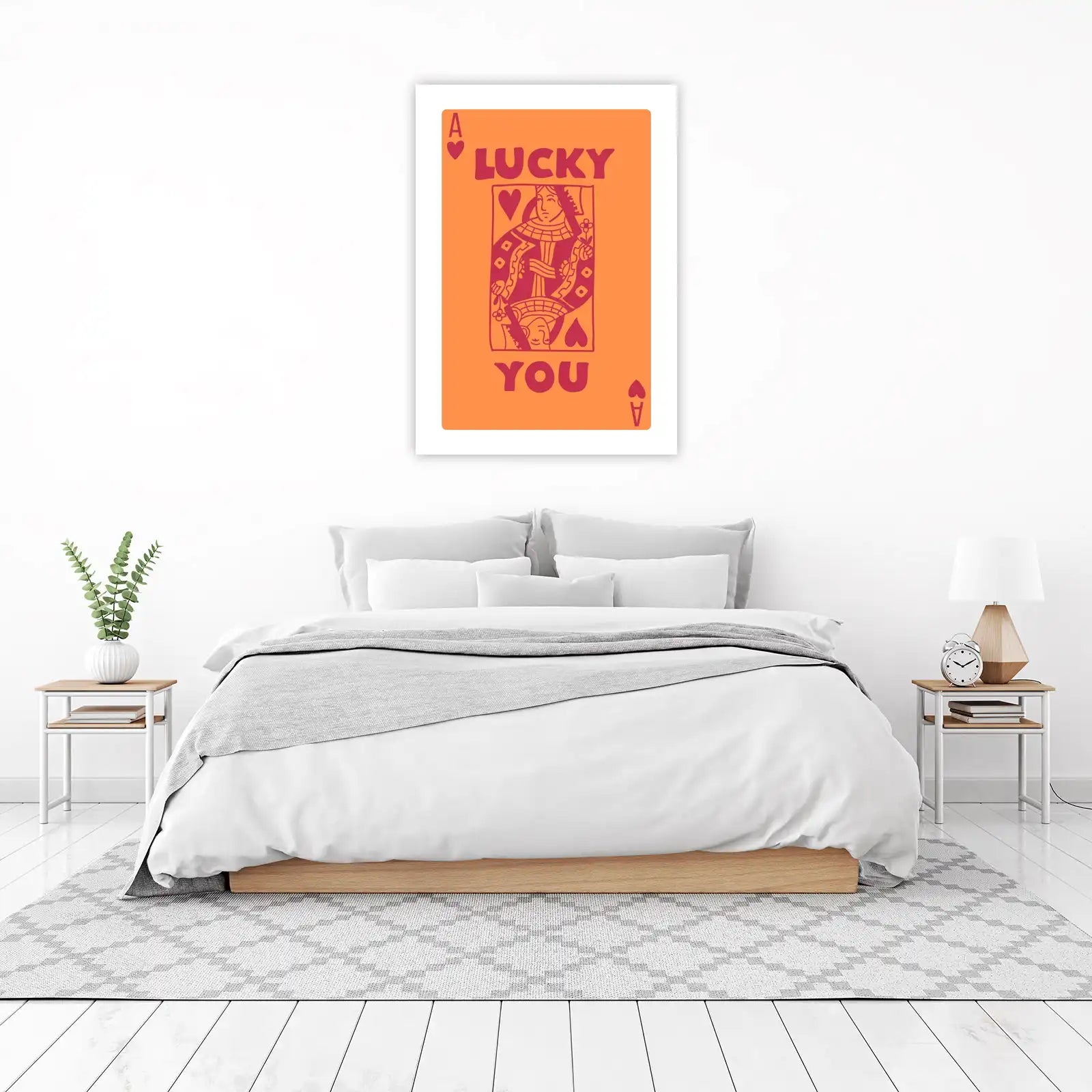 Lucky You Queen of Hearts Wall Art