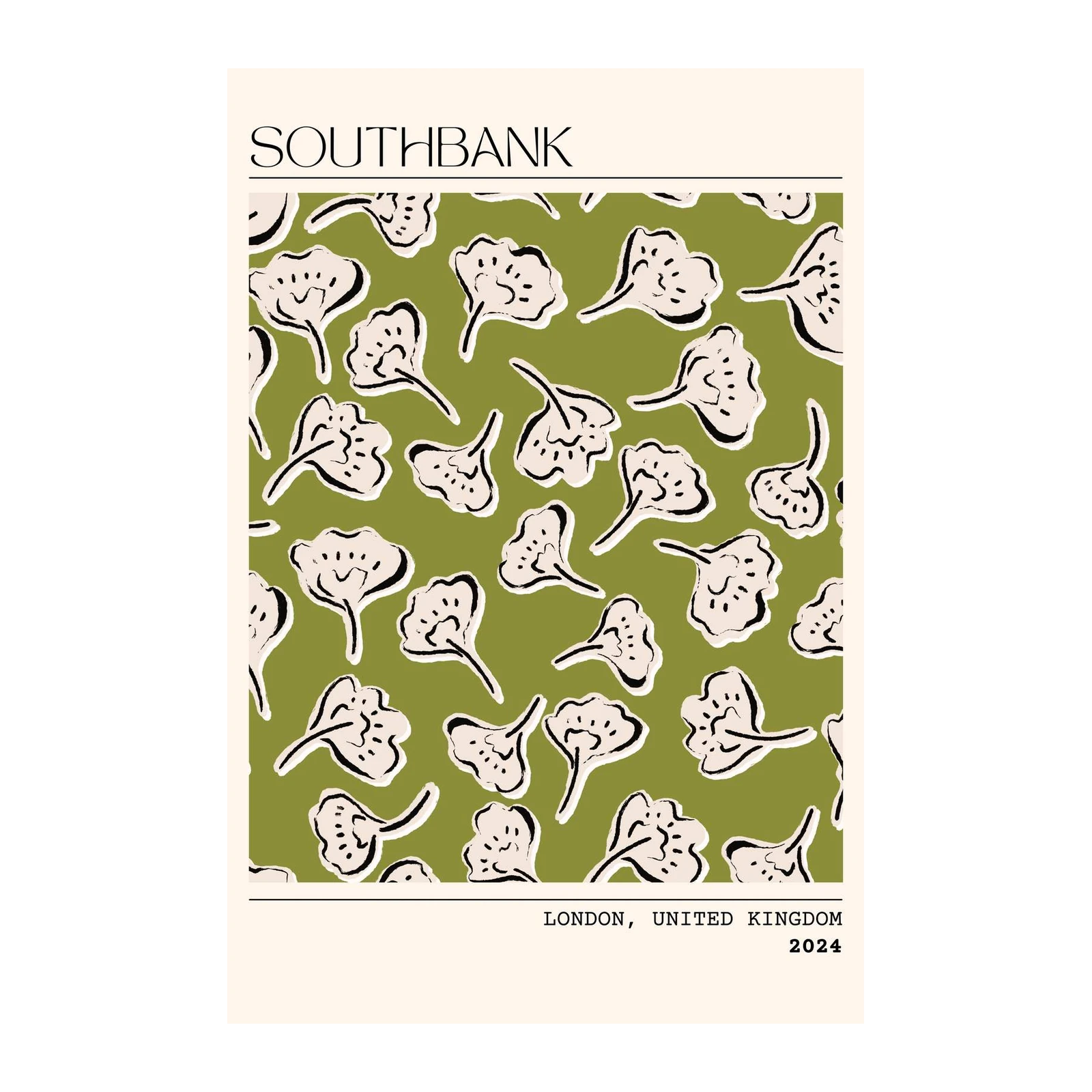 Southbank Ginkgo Leaf Art Wall Art
