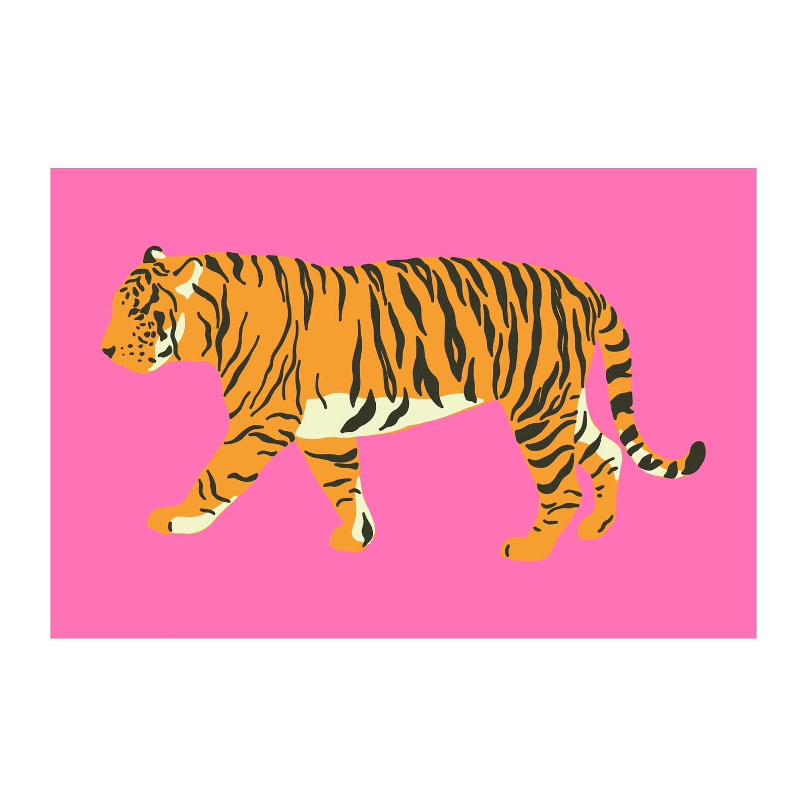 Vibrant Tiger Pop Art Wall Art