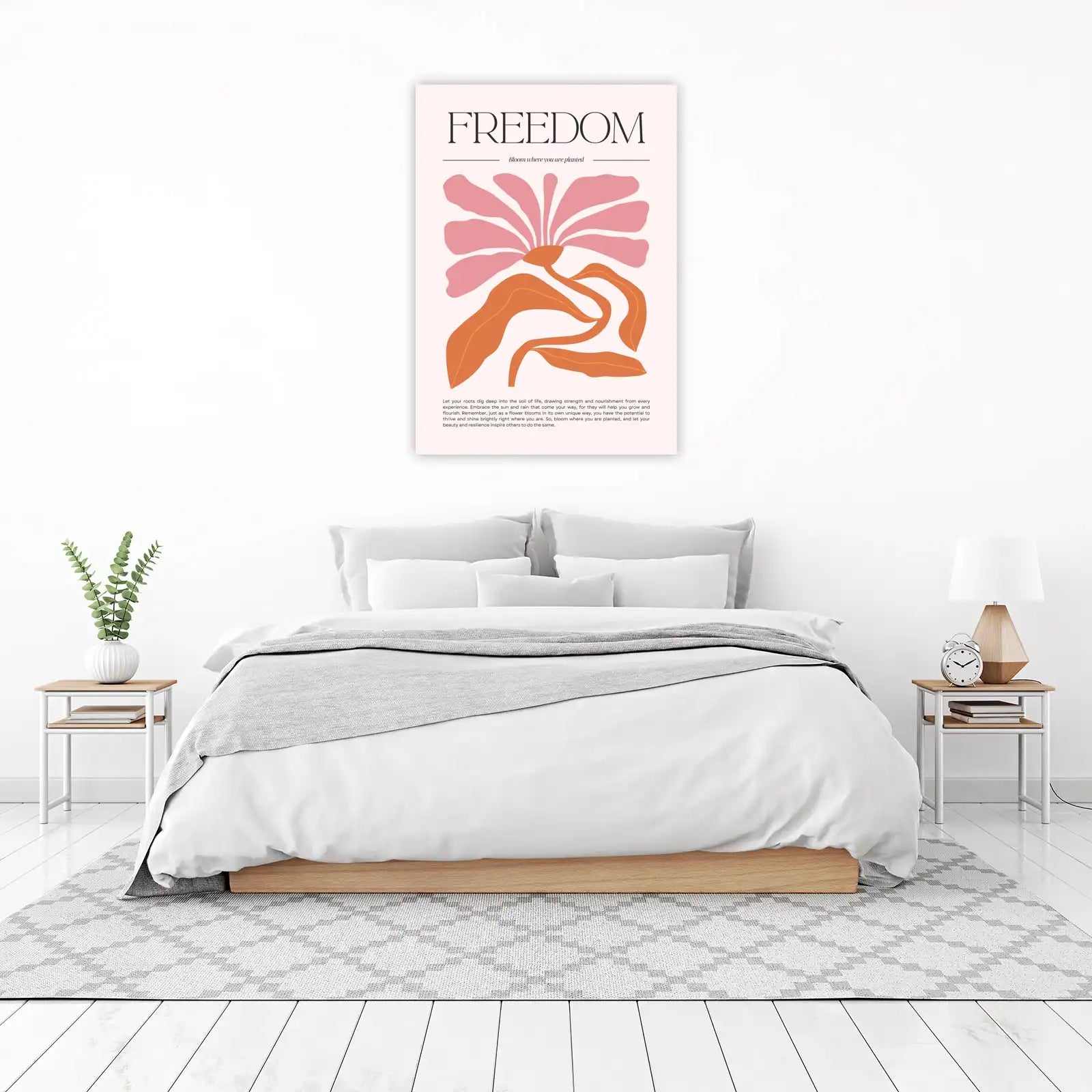 Bloom & Thrive Abstract Flower Wall Art