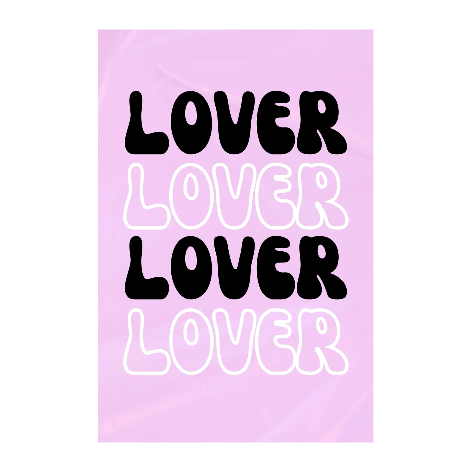 Groovy Love Text Wall Art