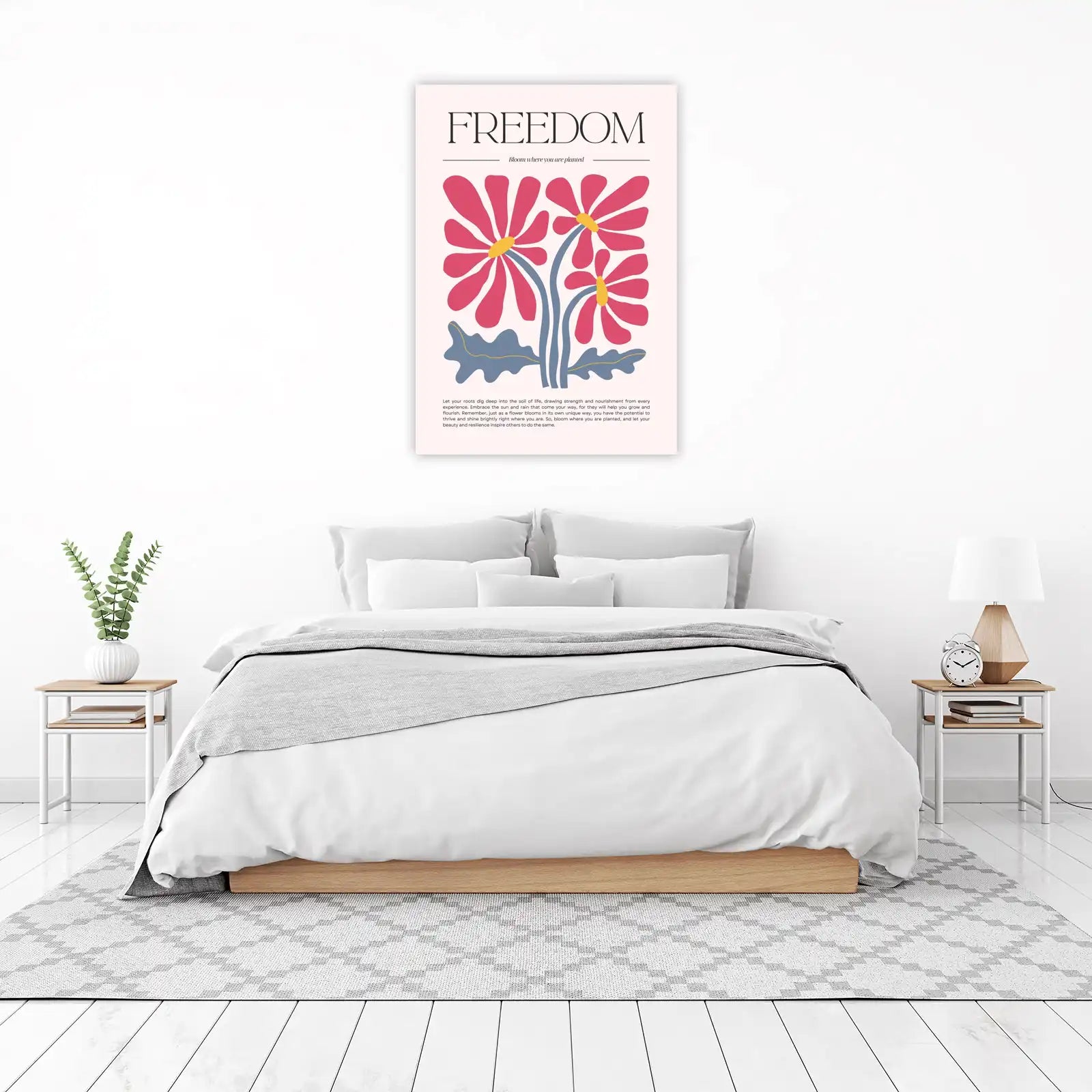Floral Freedom Matisse-Inspired Wall Art