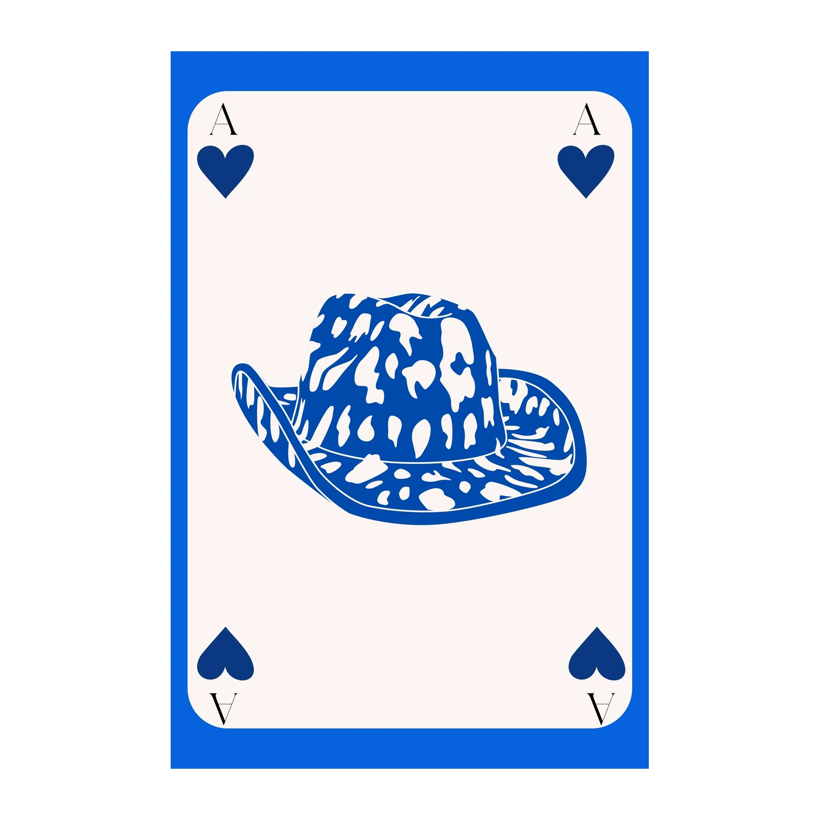 Ace of Spades Cowboy Hat Wall Art