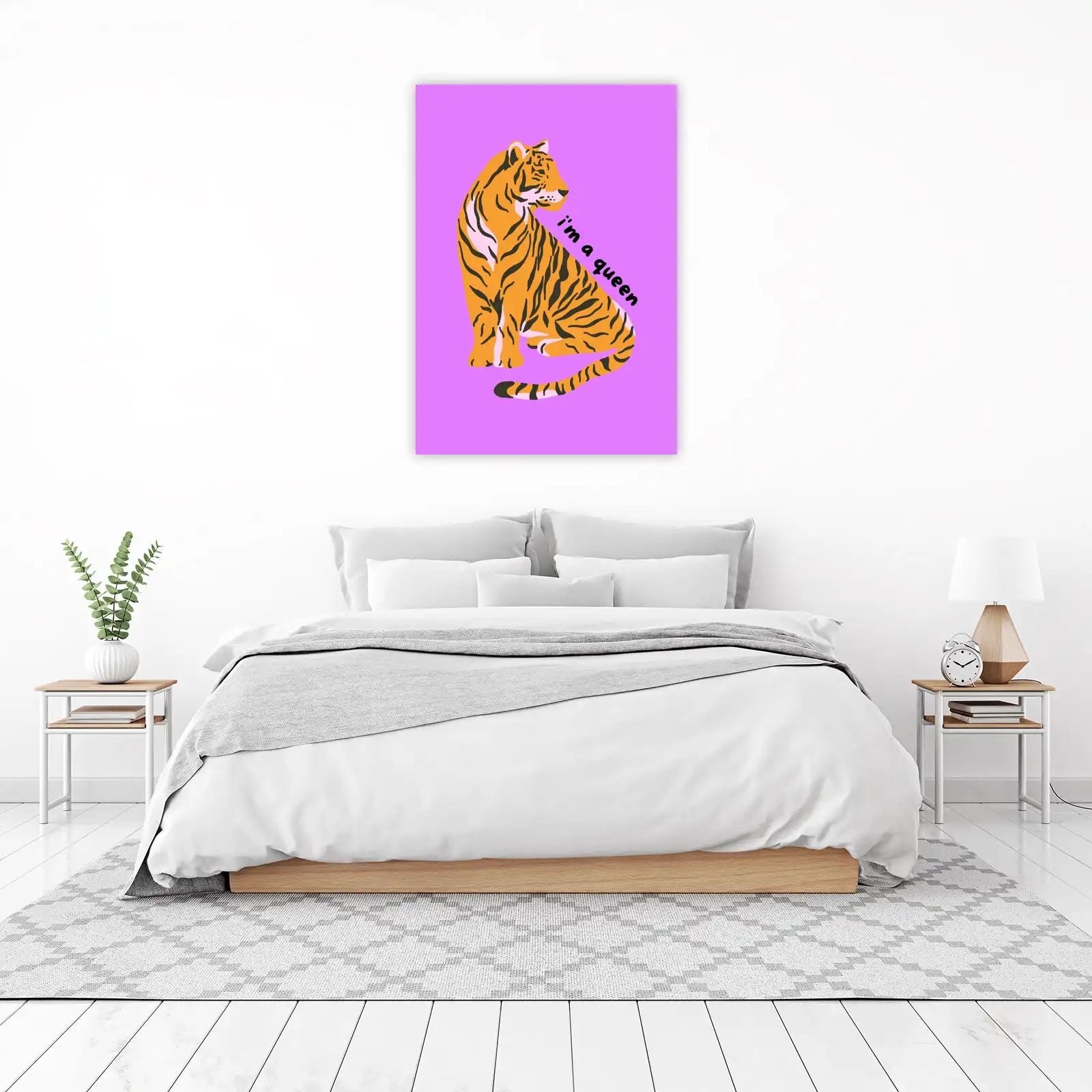 Empowering Tiger "I'm a Queen" Wall Art