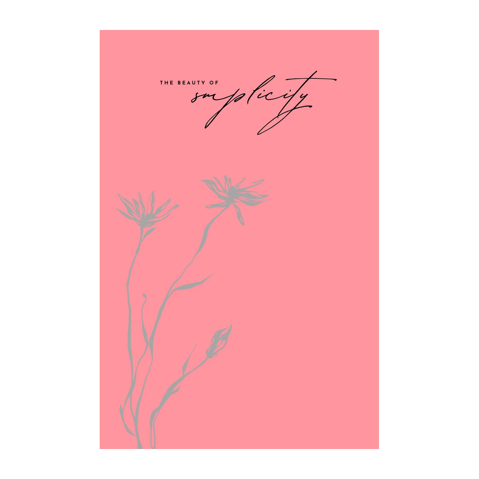 Minimalist Floral "Simplicity" Wall Art