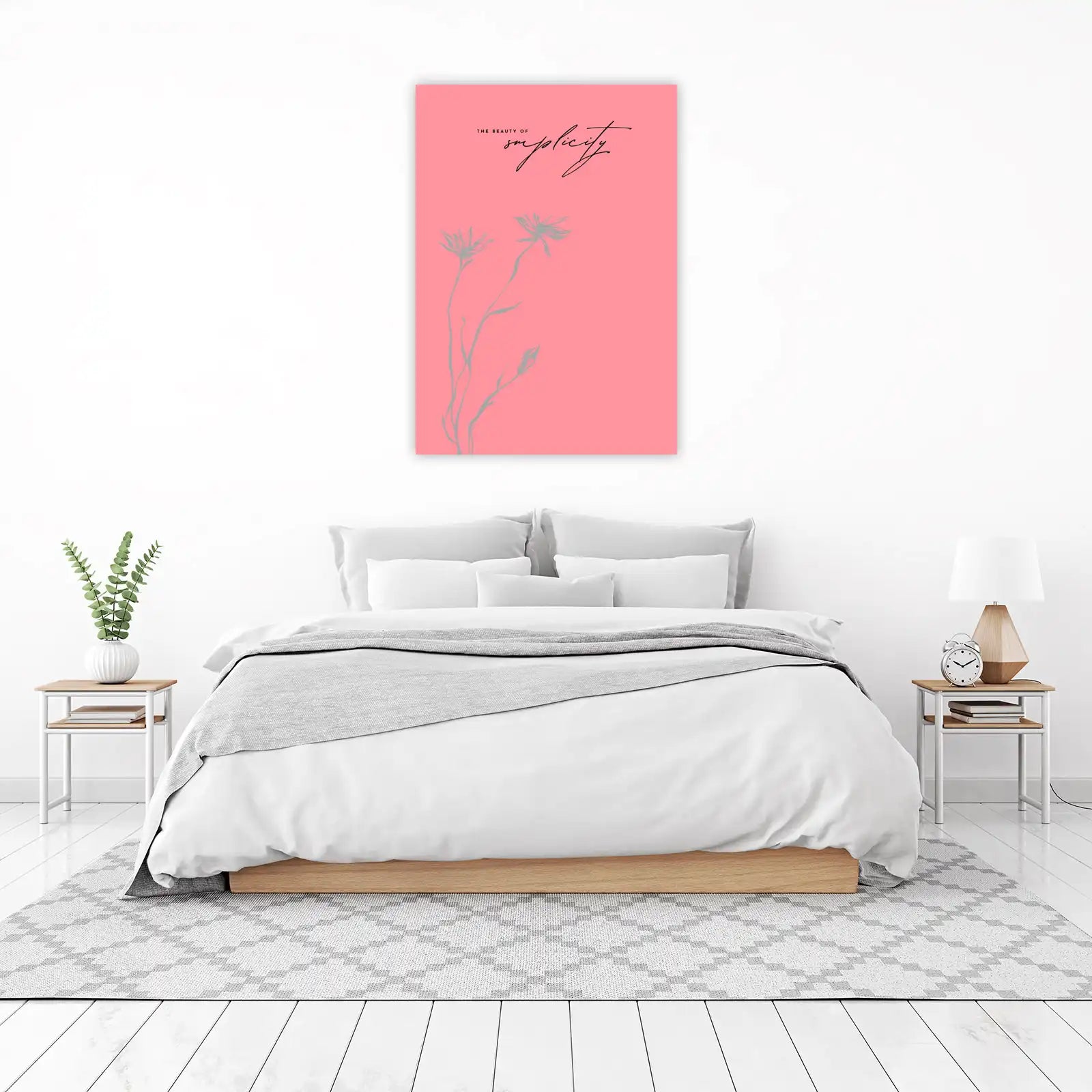 Minimalist Floral "Simplicity" Wall Art