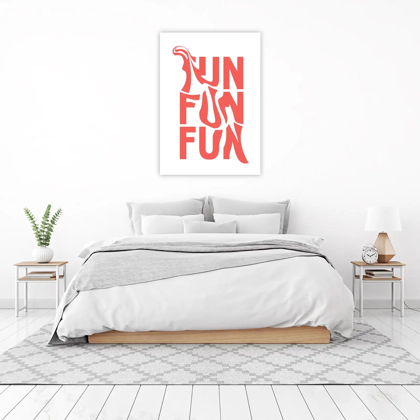 Retro Fun Typography Abstract Wall Art