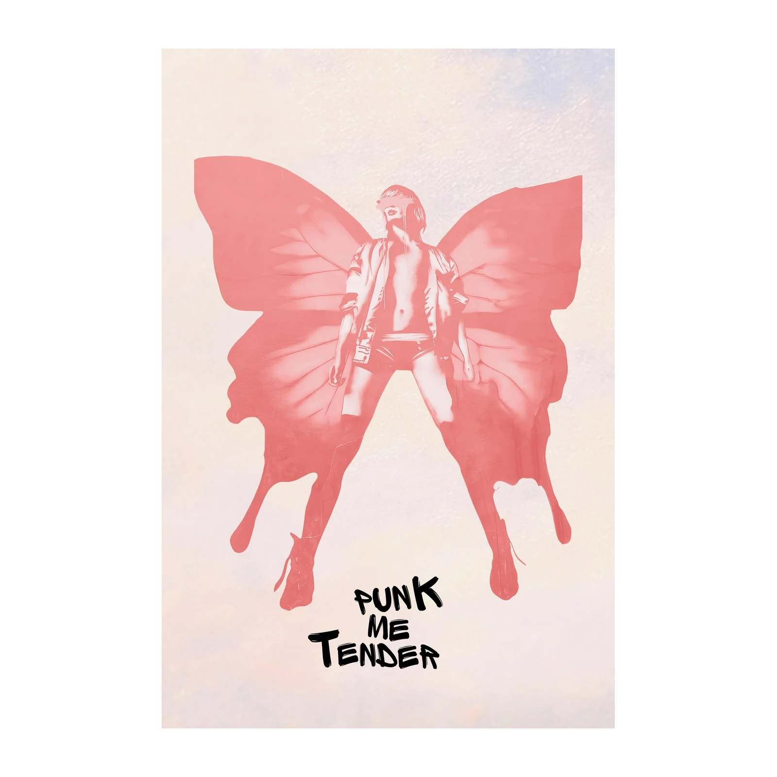 Punk Butterfly Grunge Wall Art Wall Art