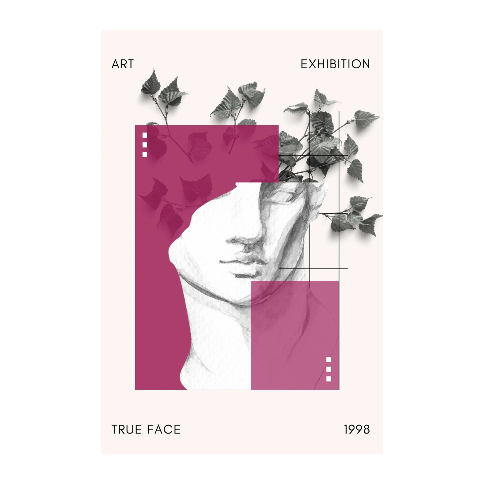 True Face Abstract Sculpture Wall Art