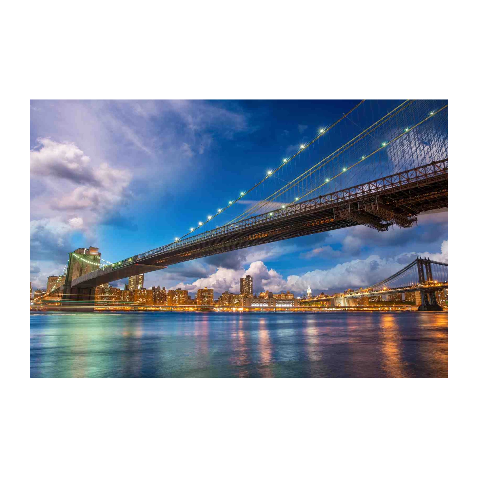 New York Skyline Brooklyn Bridge Wall Art