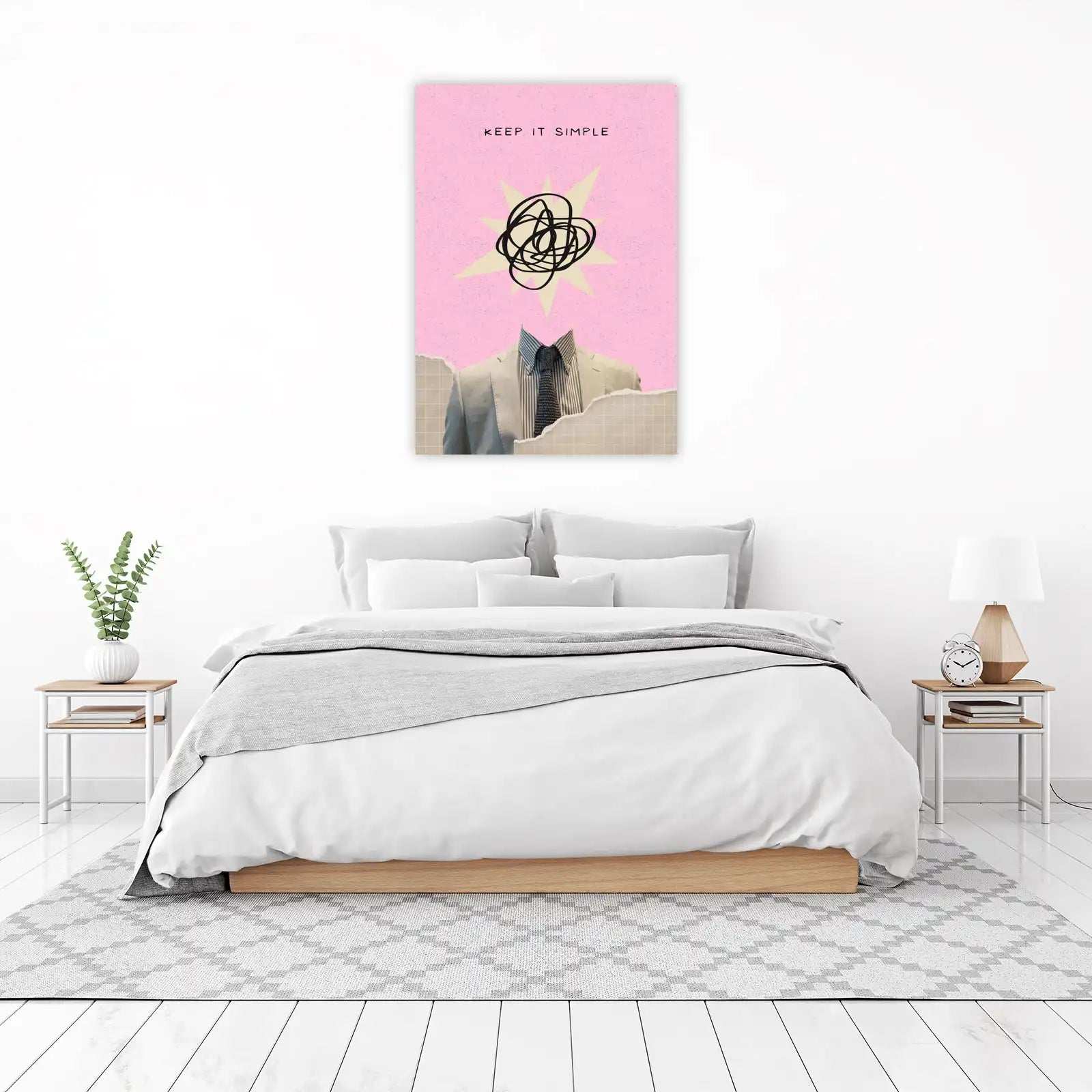Abstract Chaos & Simplicity Suit Wall Art