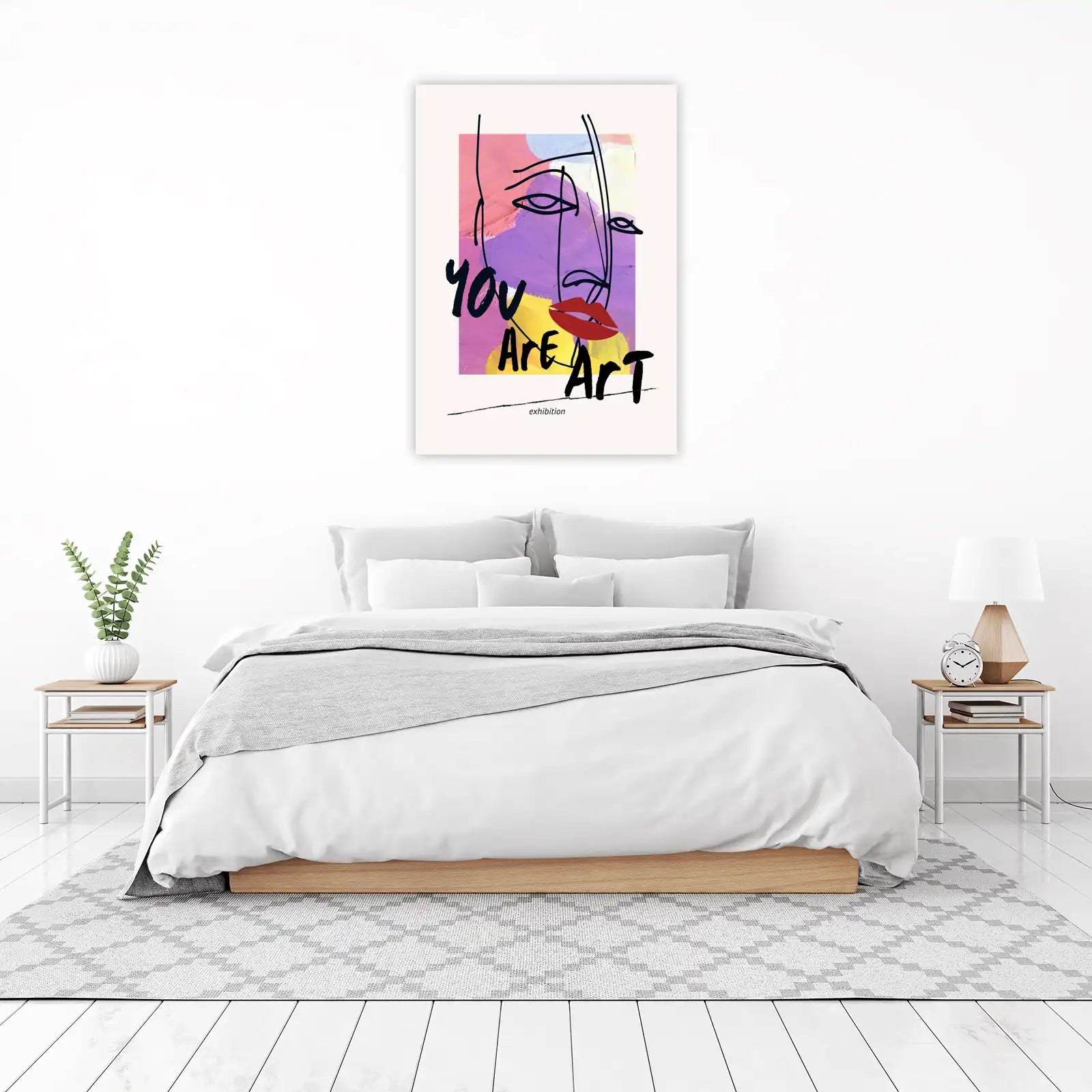 Abstract Face 'You Are Art' Wall Art