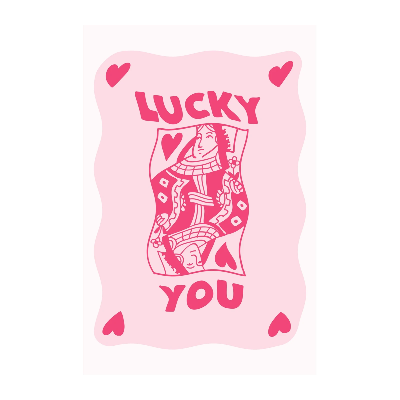 Lucky You Queen of Hearts Wall Art