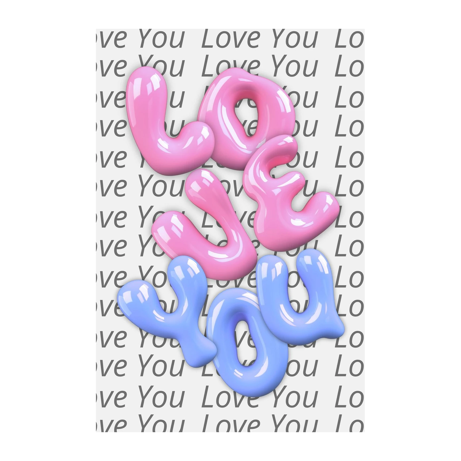 Balloons Love You Wall Art Wall Art