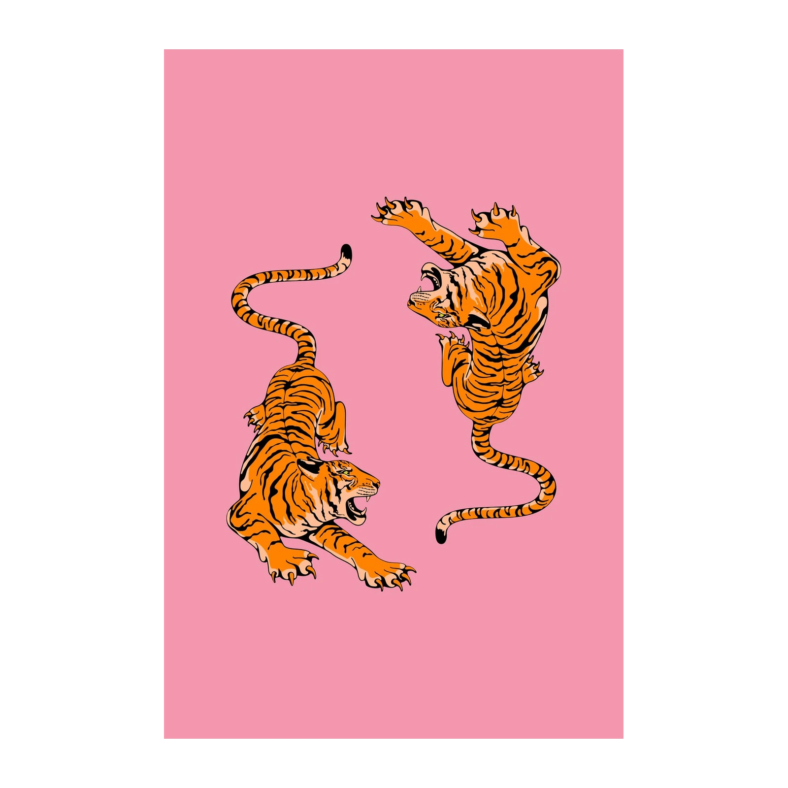 Dynamic Tigers Wall Art Wall Art