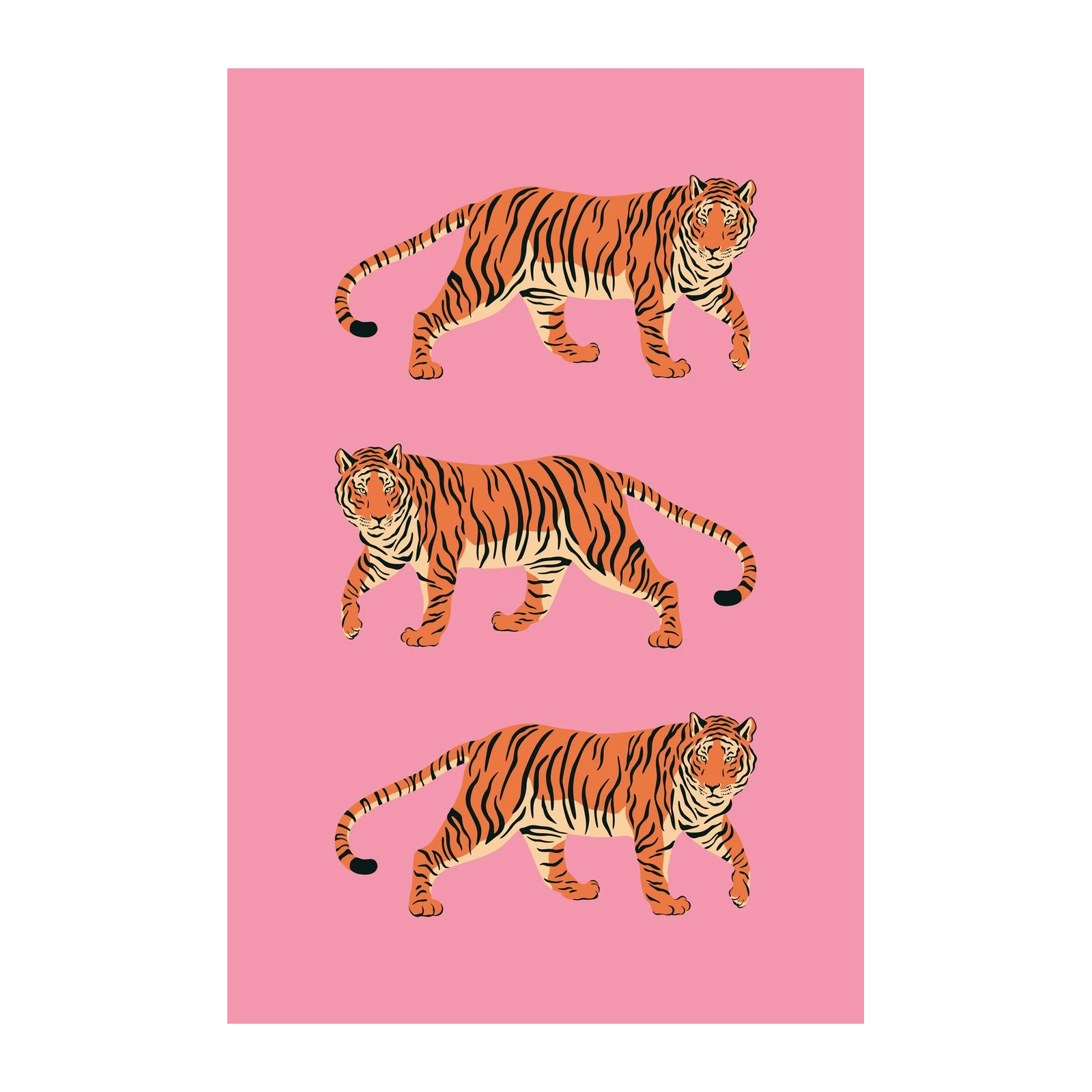 Bold Tiger Stripe Pattern Wall Art