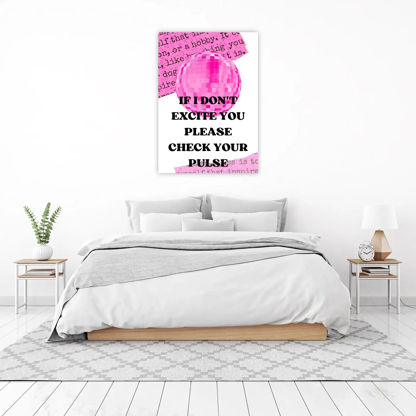Disco Ball Pulse Check Wall Art