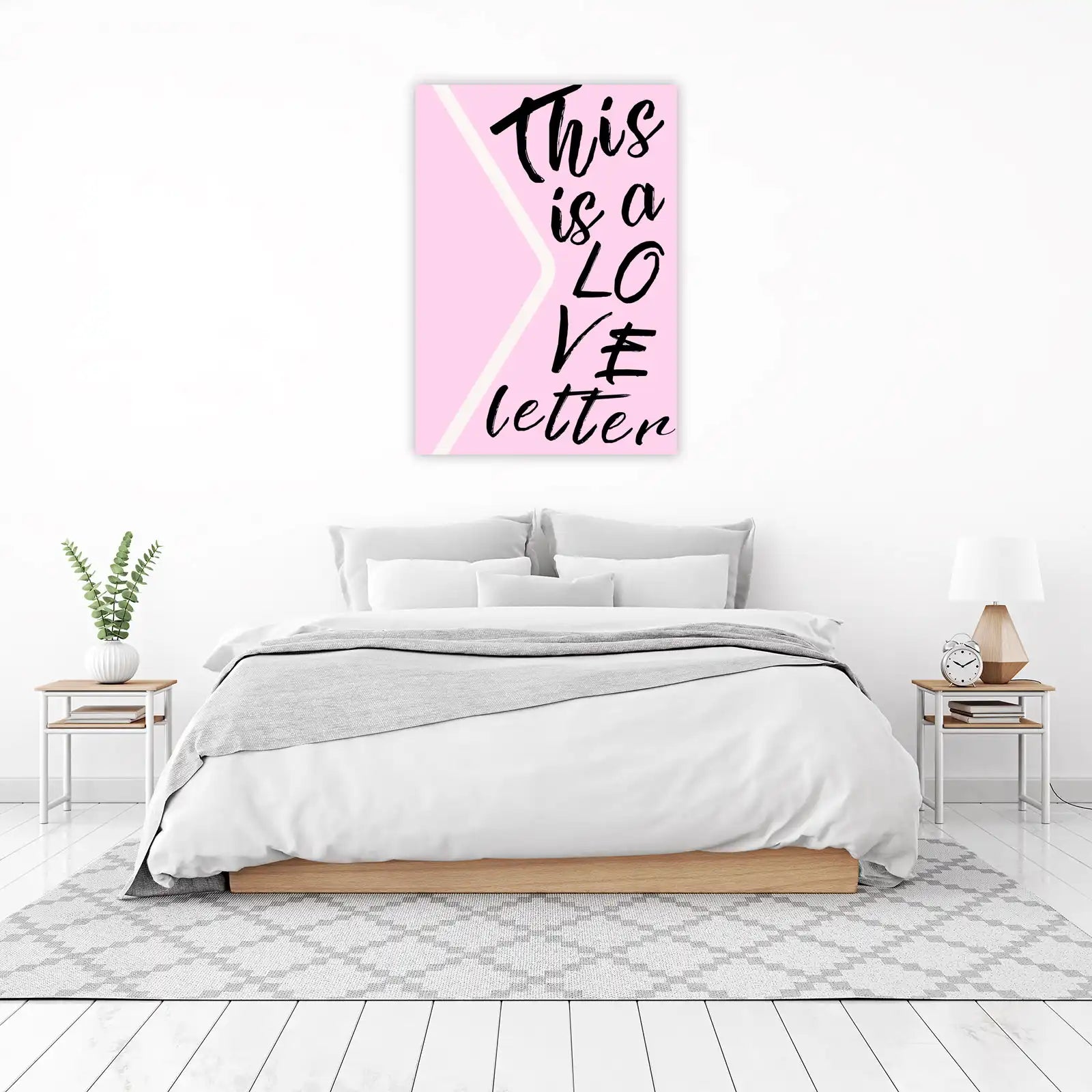 Sweet Love Letter Brush Script Wall Art