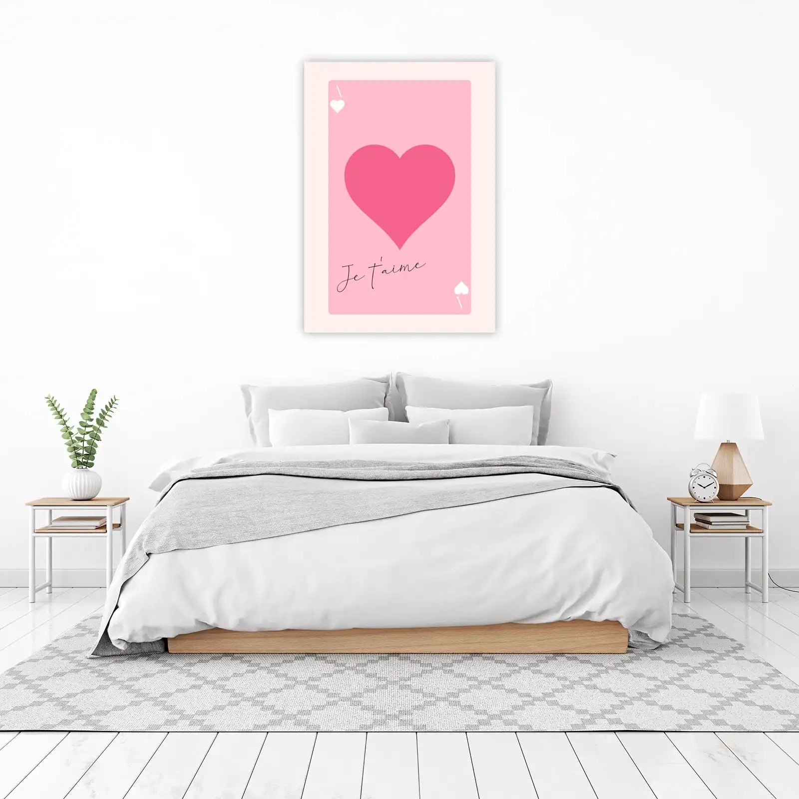 Ace of Hearts Je t'aime Wall Art