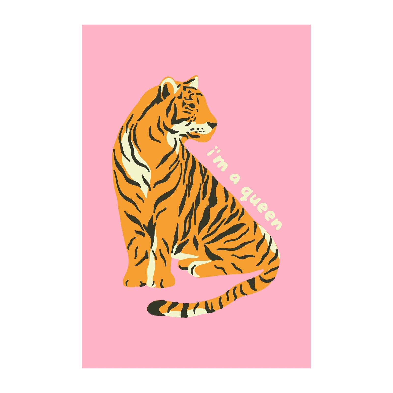 Empowered Tiger Queen Wall Art