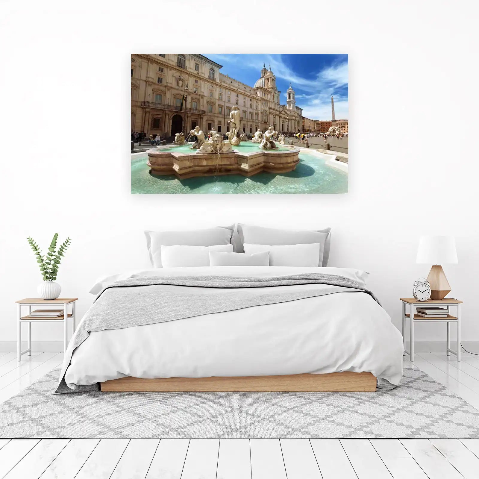 Fountain of Four Rivers Rome Wall Art