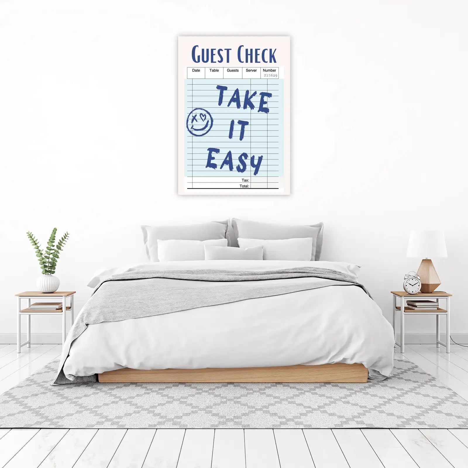 Take It Easy Guest Check Wall Art