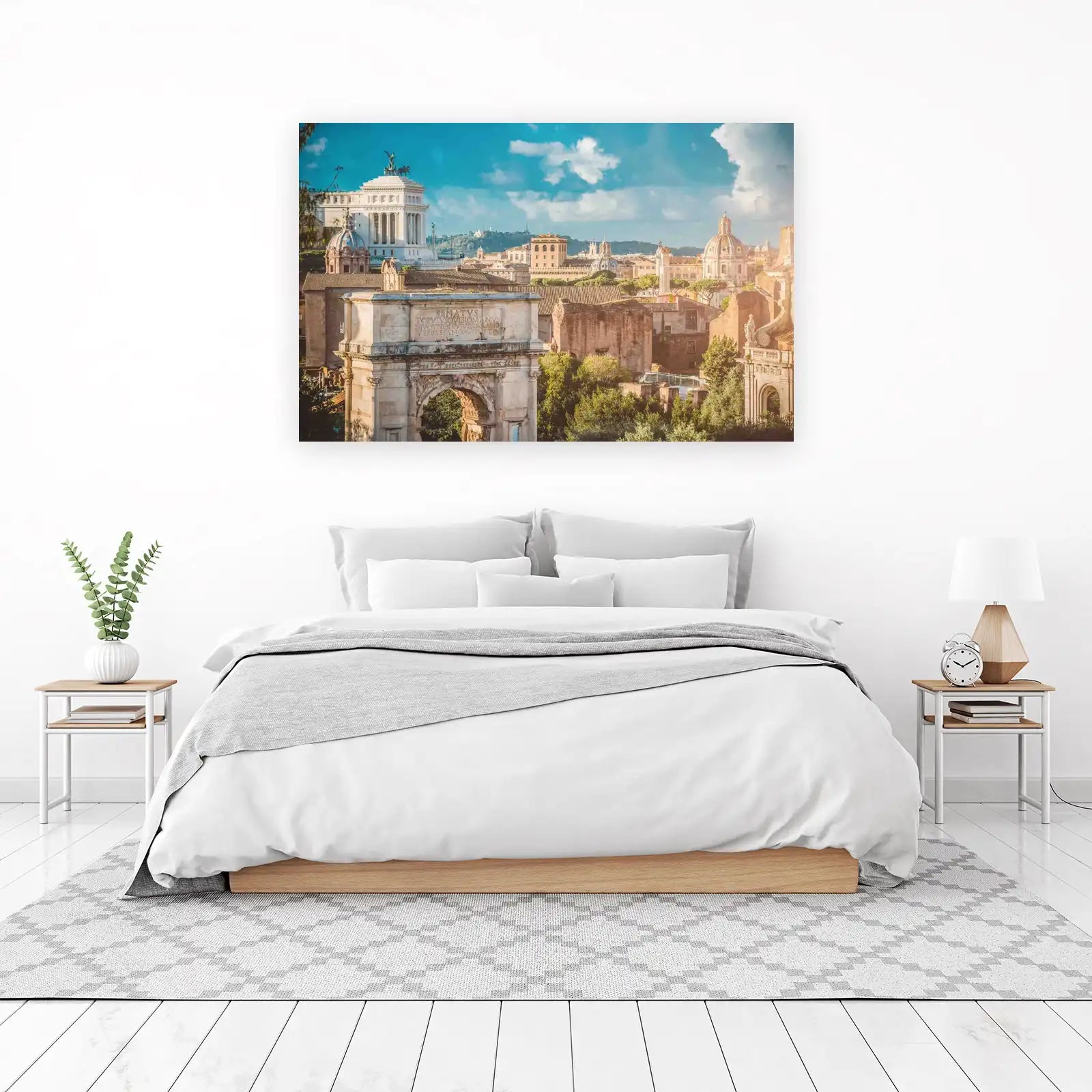 Majestic Rome Arch & Cityscape Wall Art