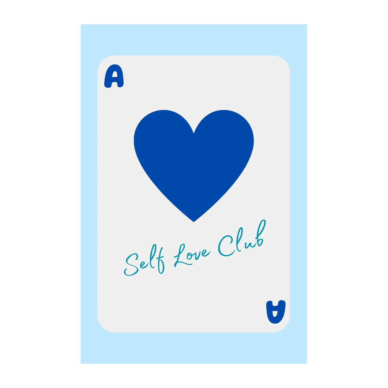 Ace of Hearts Self Love Club Wall Art