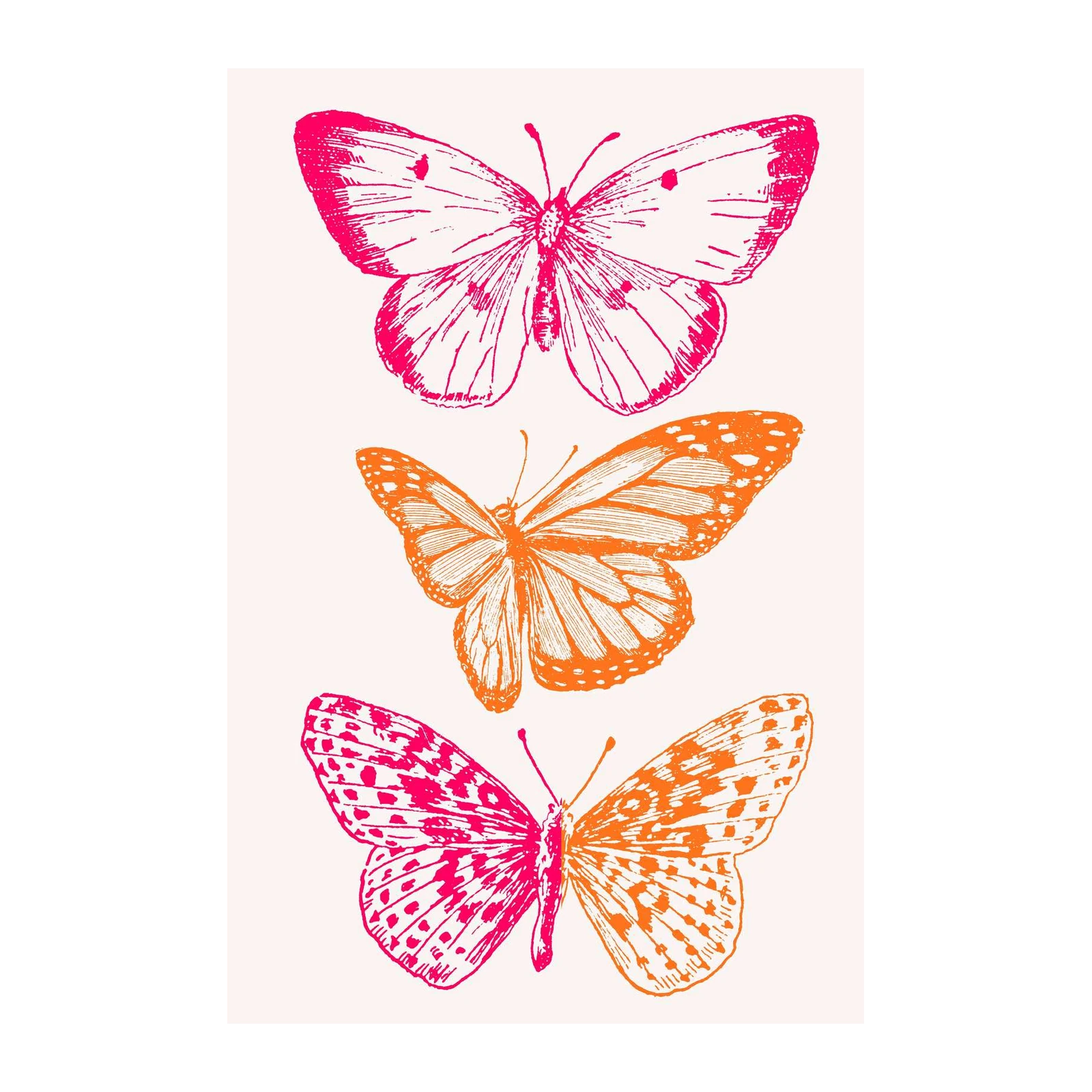 Vibrant Butterfly Duo Wall Art