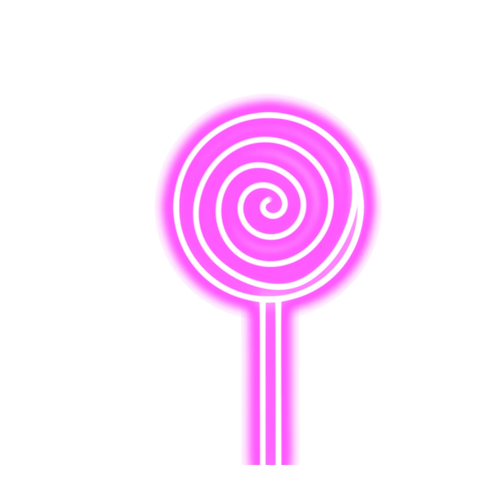Vibrant Neon Swirl Lollipop Wall Art