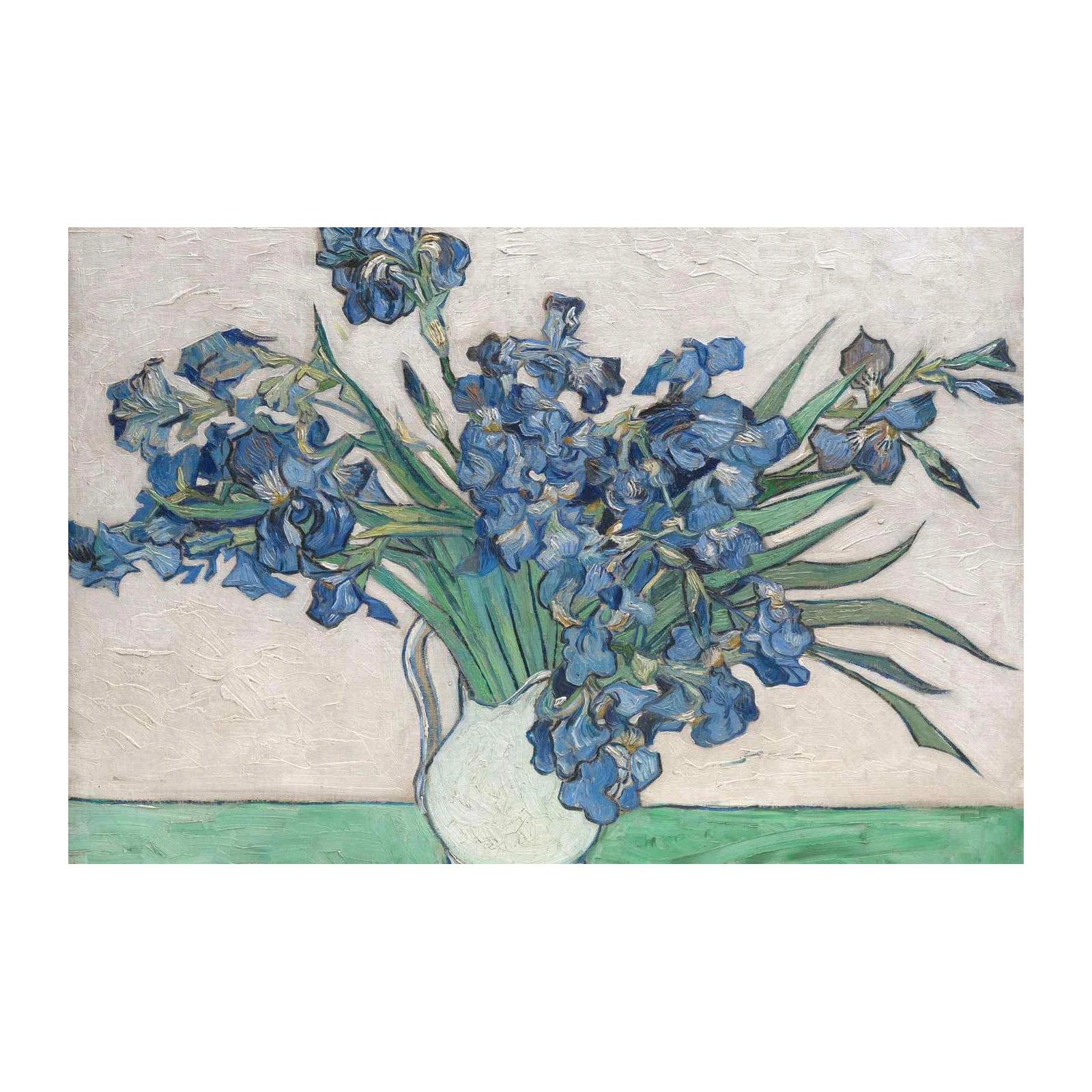 Van Gogh Irises Vibrant Blue Floral Wall Art