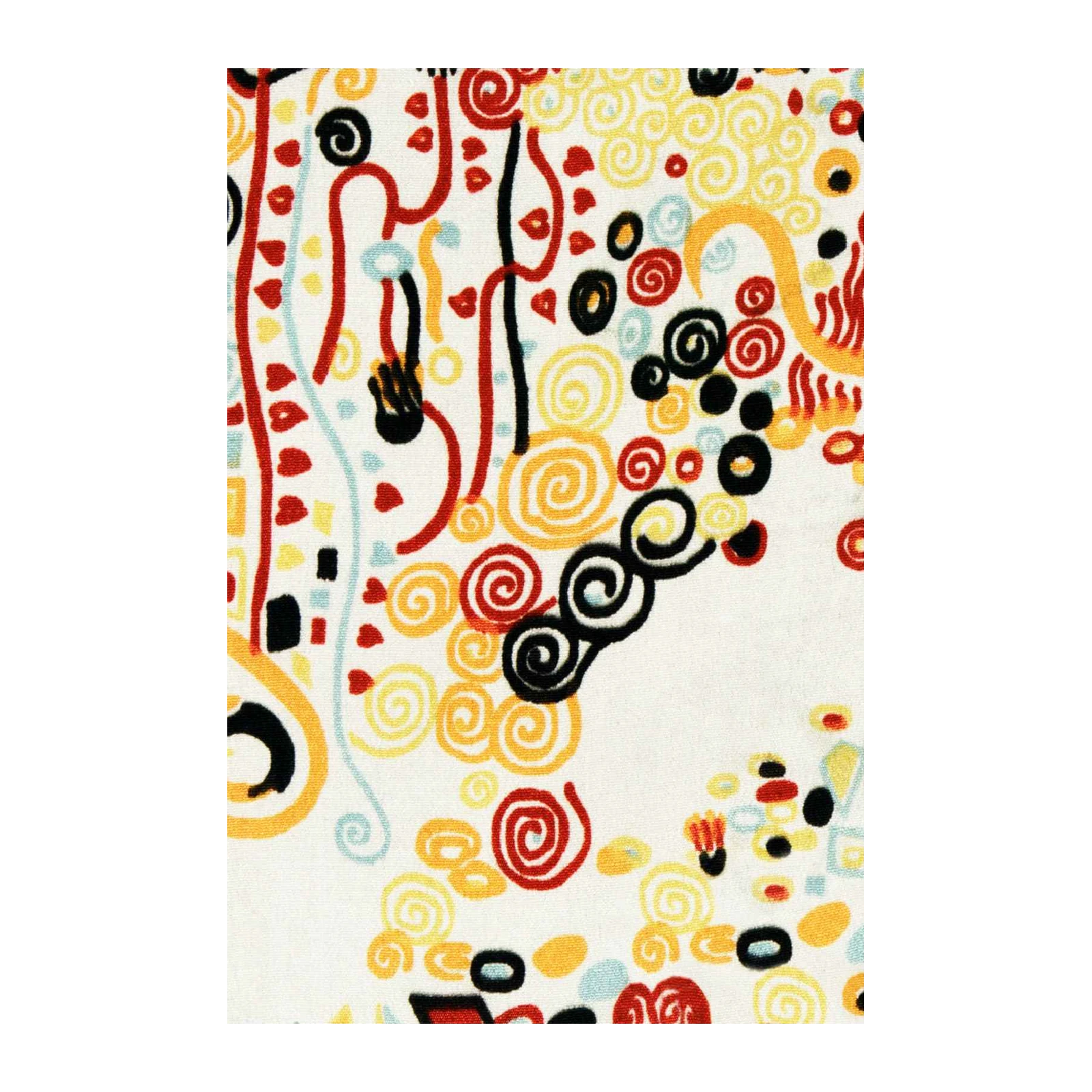 Vibrant Abstract Swirls & Hearts Wall Art