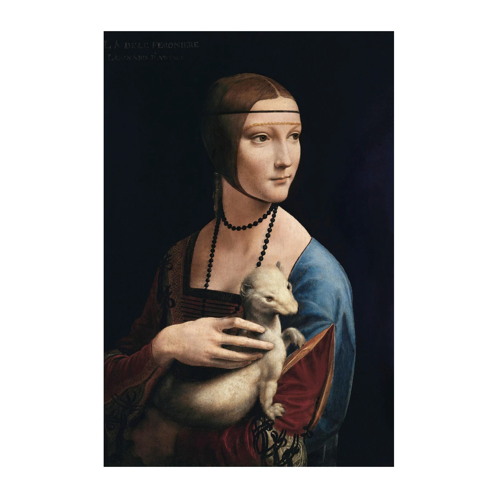 Lady with an Ermine by Leonardo Wall Art