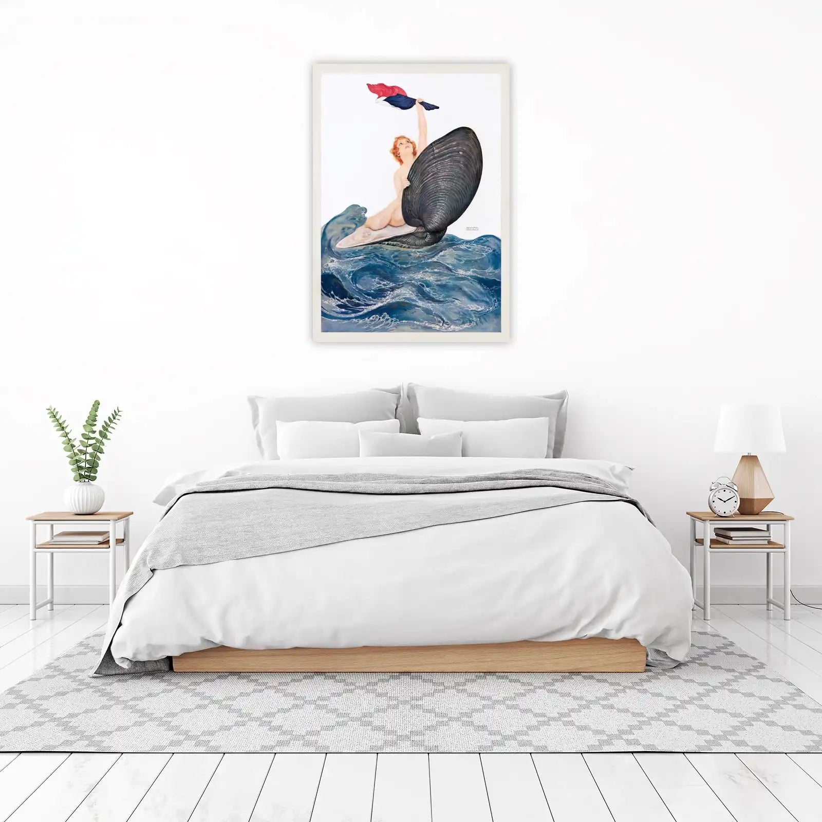 Mythic Mermaid & Seashell Serenity Wall Art