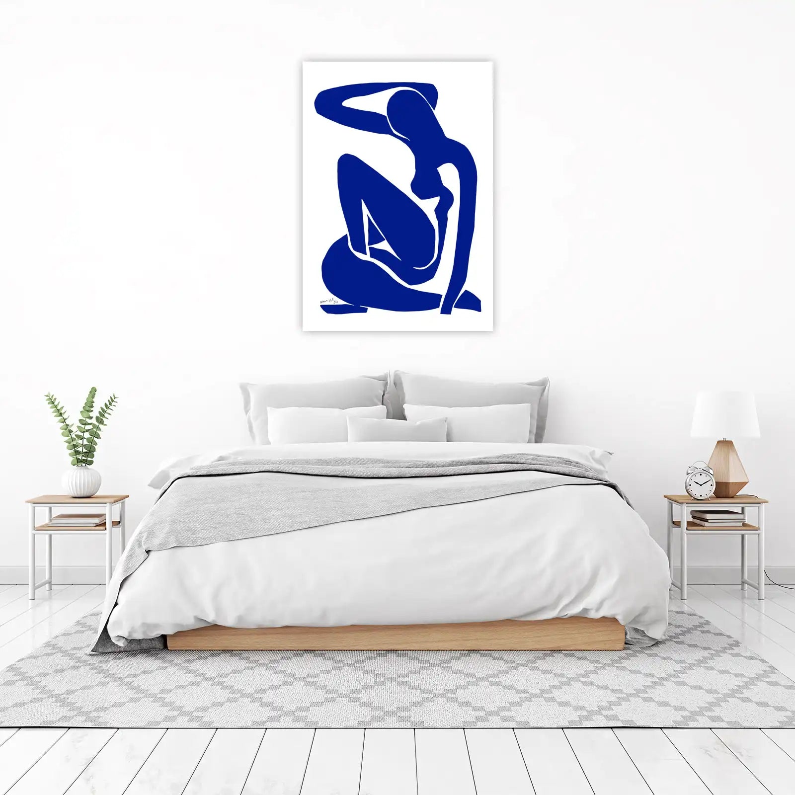 Blue Nude Matisse Inspired Wall Art