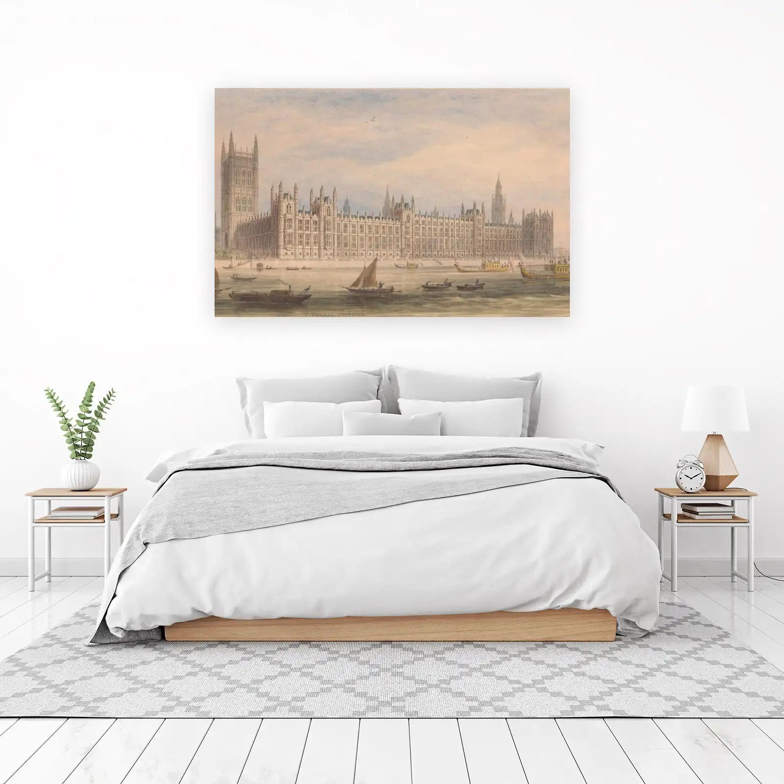 Vintage London Houses of Parliament Wall Art