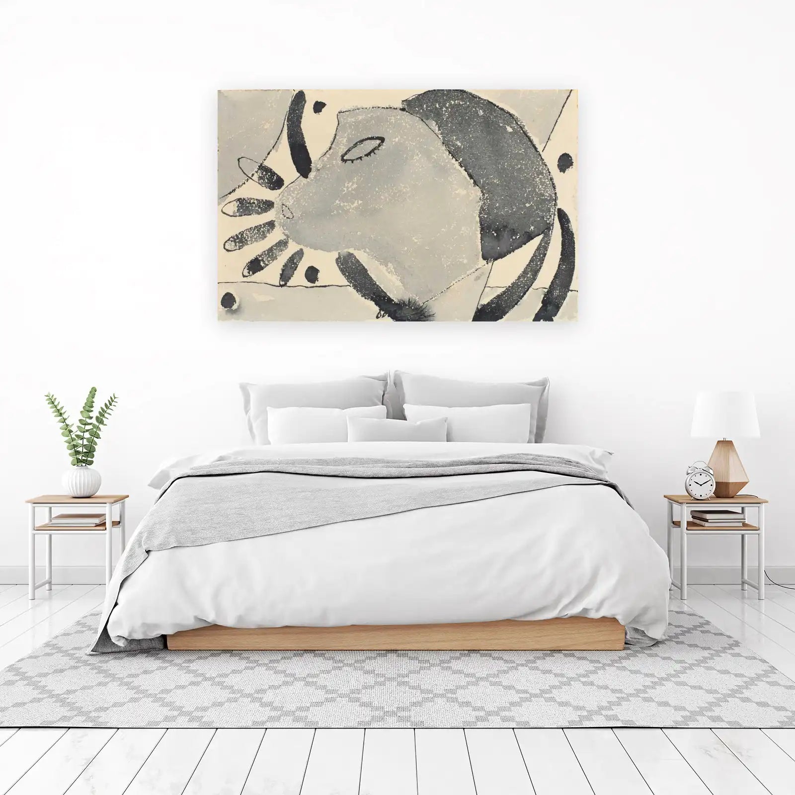 Abstract Serenity Face Wall Art