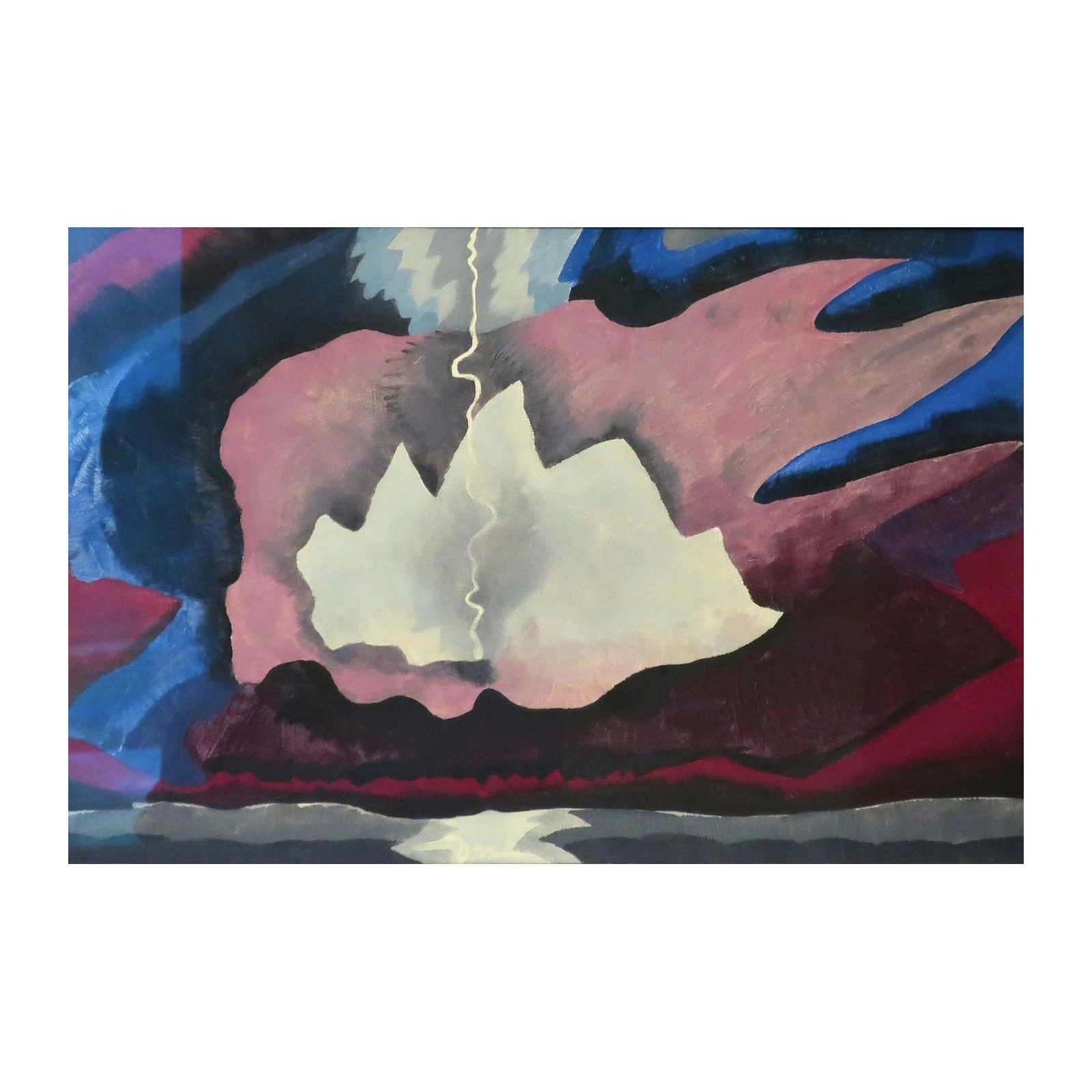 Abstract Landscape Mountain Storm Wall Art