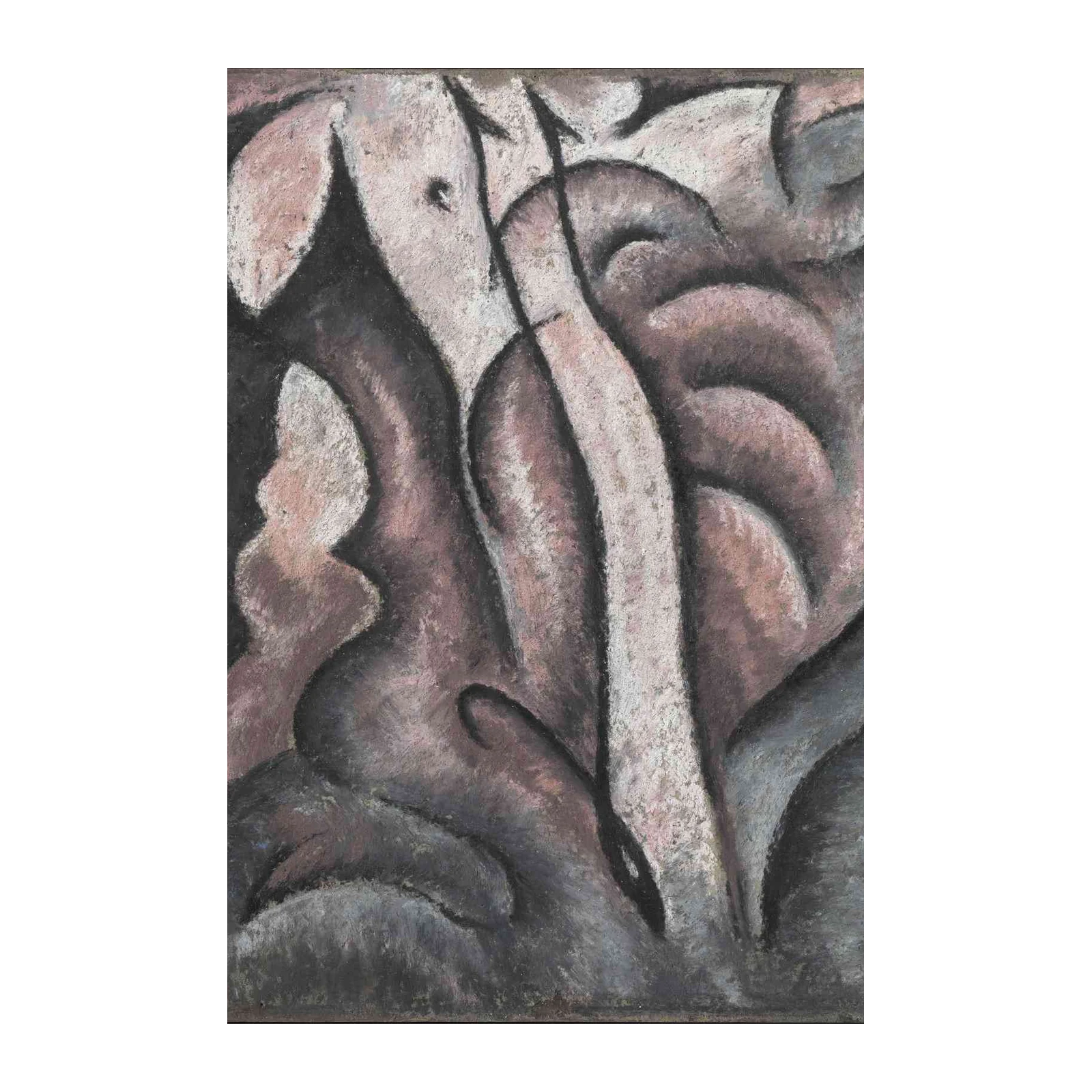 Abstract Figure Study Wall Art