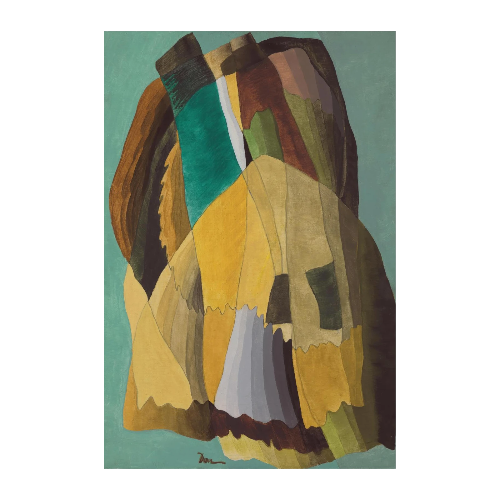Abstract Earth Tones Geometric Wall Art